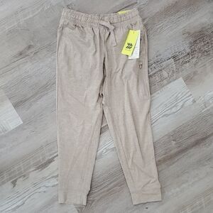 All In Motion Boys Jogger Pants Size 8 Beige Athletic Sweatpants NWT